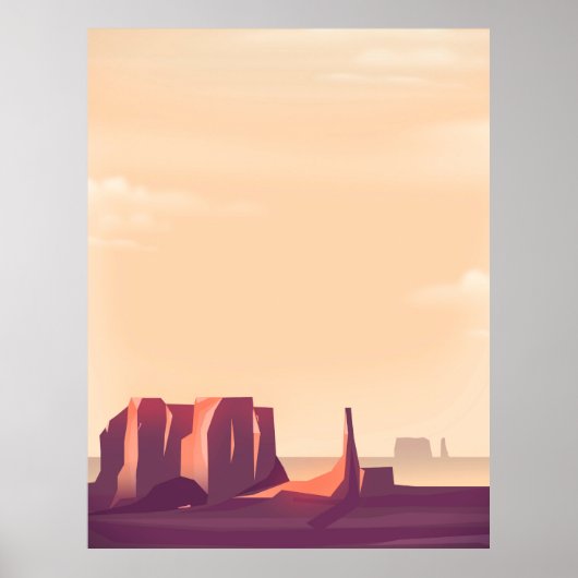 Woestijncanyons Poster (Voorkant)