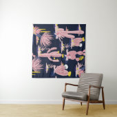 Woestijnchic: Pastel Cactus Bloom Wandkleed (In Situ (horizontaal))