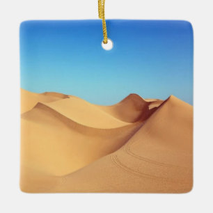 Woestijnduinen foto keramisch ornament