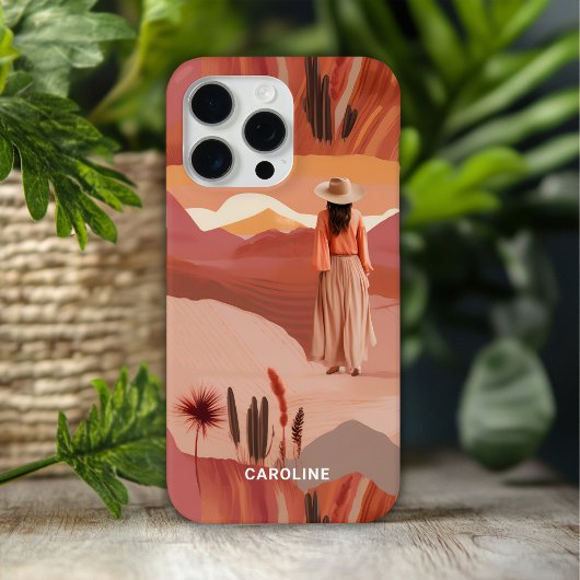 Woestijnduinen Modern Boho Collage Persoonlijk Case-Mate iPhone Case