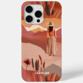 Woestijnduinen Moderne Boho Collage gepersonalisee Case-Mate iPhone Case (Achterkant)