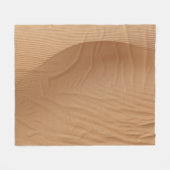 Woestijnduinen: zanderige golven textuur. fleece deken (Voorkant (Horizontaal))