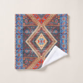 Woestijnecho's: Zuidwestelijk Boho-erfgoed Bad Handdoek (Wasdoekje)