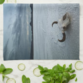 woestijnen | Bonneville Salt Flats Utah Theedoek (Gevouwen)