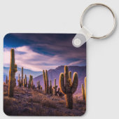 Woestijnen | Cactuslandschap Argentinië Sleutelhanger (Achterkant)