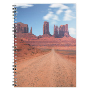 woestijnen in de Amerikaanse woestijnlandschapsfot Notitieboek