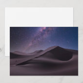 woestijnen | Milky Way Starry Sky Sand Dune Dubai Bedankkaart (Voorkant / Achterkant)