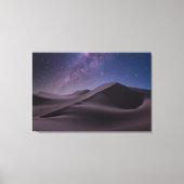 woestijnen | Milky Way Starry Sky Sand Dune Dubai Canvas Afdruk (Voorkant)