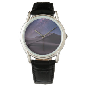 woestijnen Milky Way Starry Sky Sand Dune Dubai Horloge