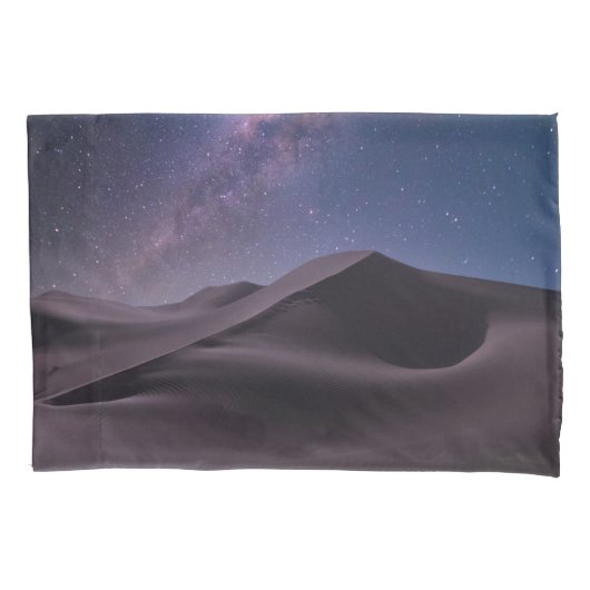 woestijnen | Milky Way Starry Sky Sand Dune Dubai Kussensloop (Voorkant)
