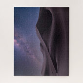 woestijnen | Milky Way Starry Sky Sand Dune Dubai Legpuzzel (Verticaal)