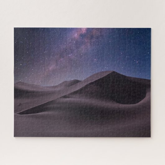 woestijnen | Milky Way Starry Sky Sand Dune Dubai Legpuzzel (Horizontaal)