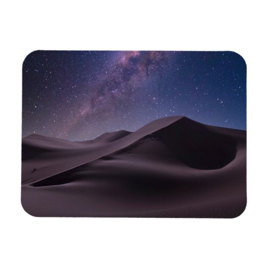 woestijnen | Milky Way Starry Sky Sand Dune Dubai Magneet (Horizontaal)