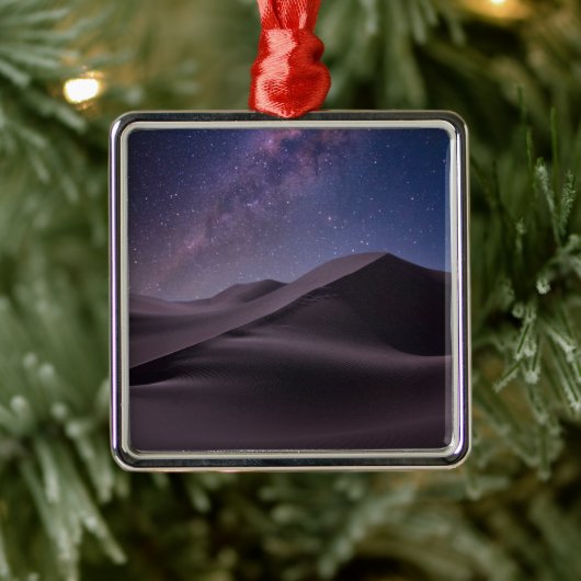 woestijnen | Milky Way Starry Sky Sand Dune Dubai Metalen Ornament (Boom)