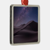 woestijnen | Milky Way Starry Sky Sand Dune Dubai Metalen Ornament (Rechts)