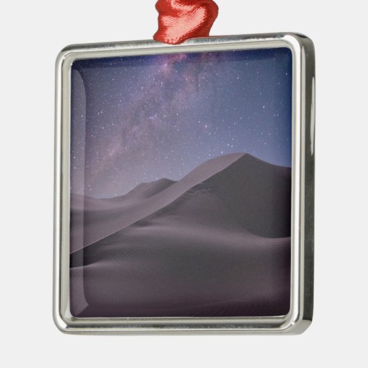 woestijnen | Milky Way Starry Sky Sand Dune Dubai Metalen Ornament (Links)