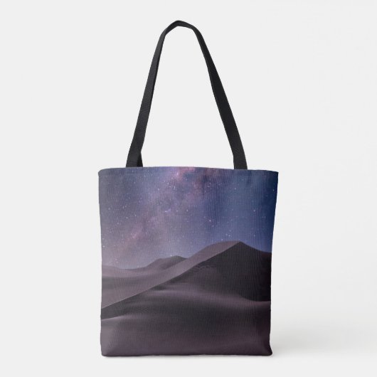 woestijnen | Milky Way Starry Sky Sand Dune Dubai Tote Bag (Achterkant)