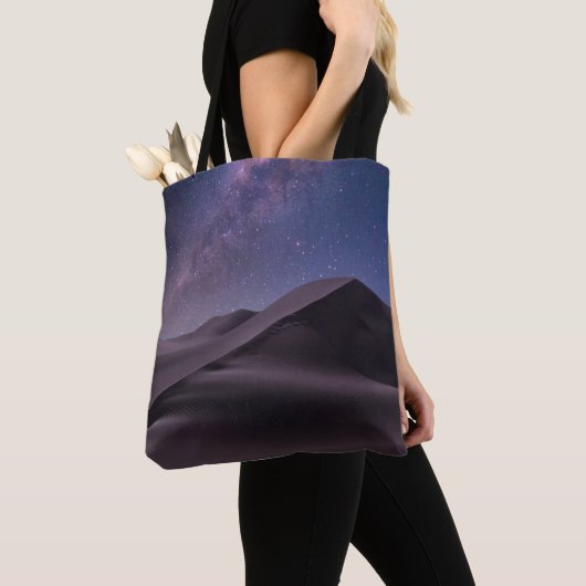 woestijnen | Milky Way Starry Sky Sand Dune Dubai Tote Bag (Dichtbij)