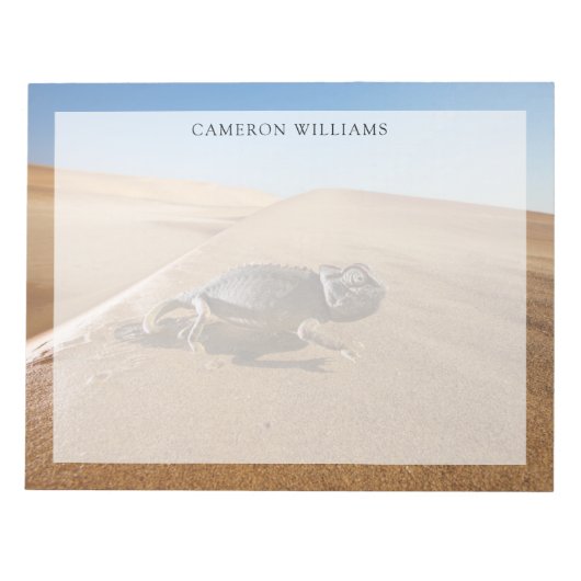 woestijnen | Namaqua Chameleon in woestijn Notitieblok (Voorkant)