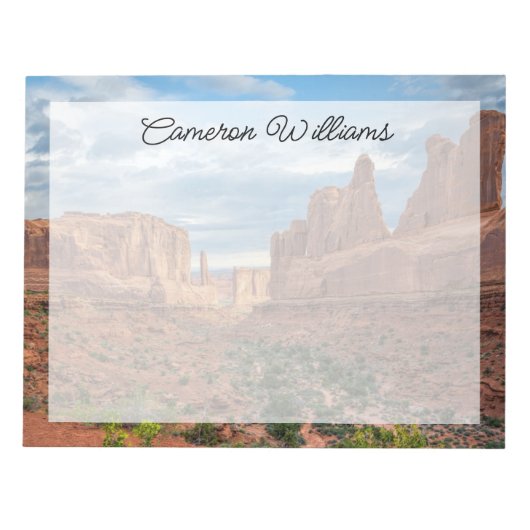 woestijnen | Nationaal park Arches, Utah Notitieblok (Voorkant)