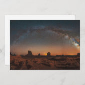 woestijnen | Starry Sky over woestijnlandschap Bedankkaart (Voorkant / Achterkant)