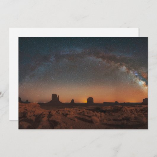 woestijnen | Starry Sky over woestijnlandschap Bedankkaart (Voorkant / Achterkant)