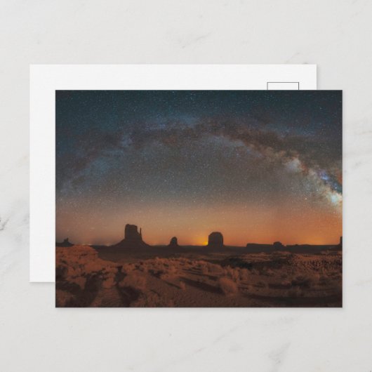 woestijnen | Starry Sky over woestijnlandschap Briefkaart (Voorkant / Achterkant)