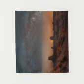 woestijnen | Starry Sky over woestijnlandschap Wandkleed (Voorkant)