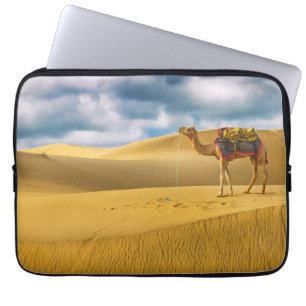 woestijnen Thar Desert Rajasthan India Camel Laptop Sleeve