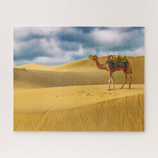 woestijnen | Thar Desert Rajasthan India Camel Legpuzzel (Horizontaal)
