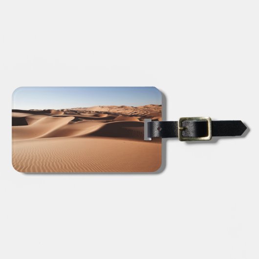 woestijnen | Verenigde Arabische Emiraten Sand Dun Bagagelabel (Voorkant horizontaal)