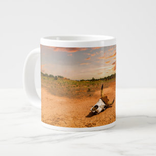 Woestijnen   Woestijn met koeien schedel Grote Koffiekop