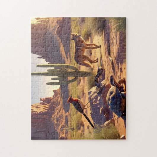 woestijnfauna legpuzzel (Verticaal)