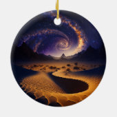 Woestijngalaxy Surreal Landscape Art Keramisch Ornament (Achterkant)