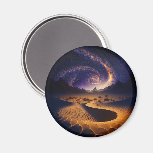 Woestijngalaxy Surreal Landscape Art Magneet (Voorkant / Achterkant)