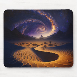 Woestijngalaxy Surreal Landscape Art Muismat