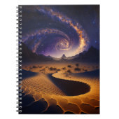 Woestijngalaxy Surreal Landscape Art Notitieboek (Voorkant)
