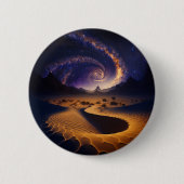 Woestijngalaxy Surreal Landscape Art Ronde Button 5,7 Cm (Voorkant)