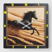 Woestijngalop: verkoolde korrel uit het Arabisch Vierkante Klok (Voorkant)