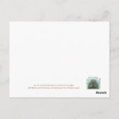 woestijngebed briefkaart (Achterkant)