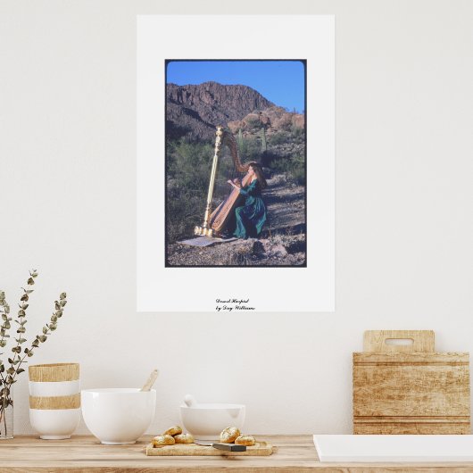 Woestijnharpist Poster (Keuken)