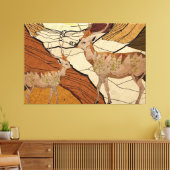 Woestijnherten Canvas Afdruk (Insitu (Woonkamer))