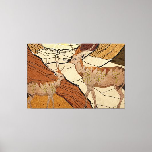 Woestijnherten Canvas Afdruk (Voorkant)