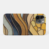 Woestijnheuvels Zand Goud Mozaïek Fijne Kunst Case-Mate iPhone Case (Achterkant (horizontaal))