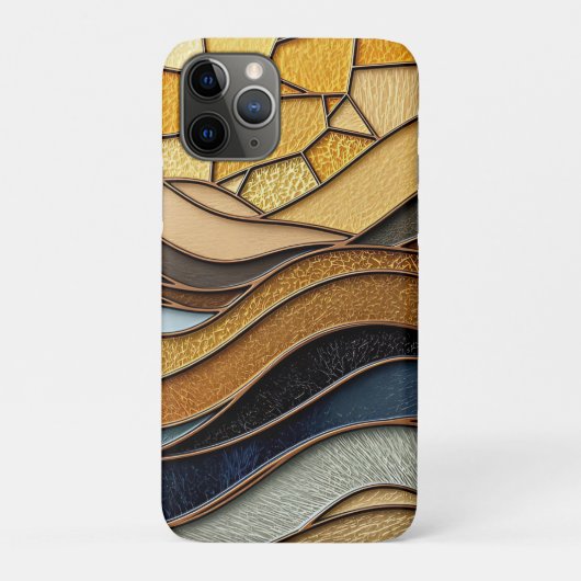 Woestijnheuvels Zand Goud Mozaïek Fijne Kunst Case-Mate iPhone Case (Achterkant)