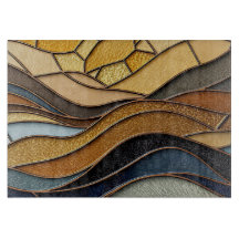 Woestijnheuvels Zand Goud Mozaïek Fijne Kunst