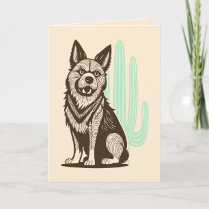 woestijnhond bedankkaart