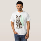 woestijnhond t-shirt (Voorkant volledig)