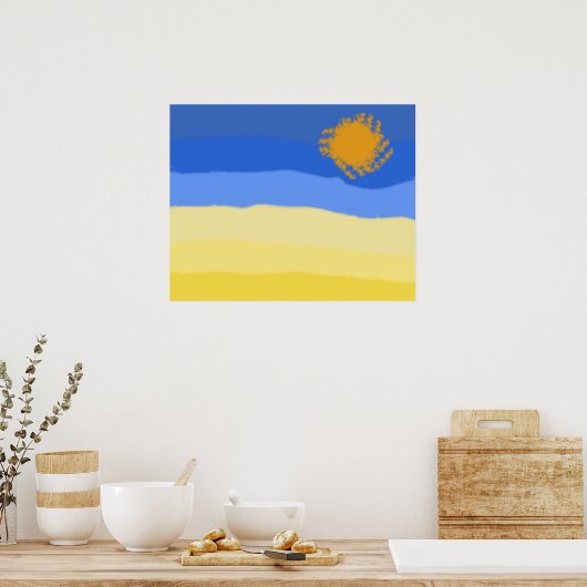 woestijnindruk poster (Keuken)