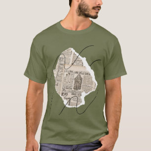 Woestijnkaart en landschapsesthetiek Art T-Shirt